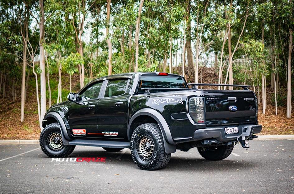 FORD RANGER RAPTOR ZOMBIE SATIN BLACK MACHINED BRONZE TINT